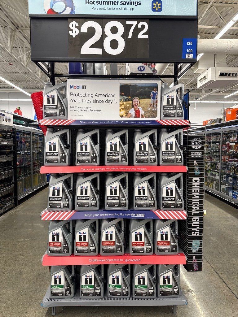 Mobil 1 in a Walmart store
