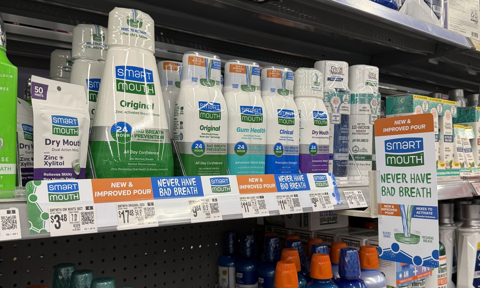 SmartMouth, talker and strip in a Walmart store