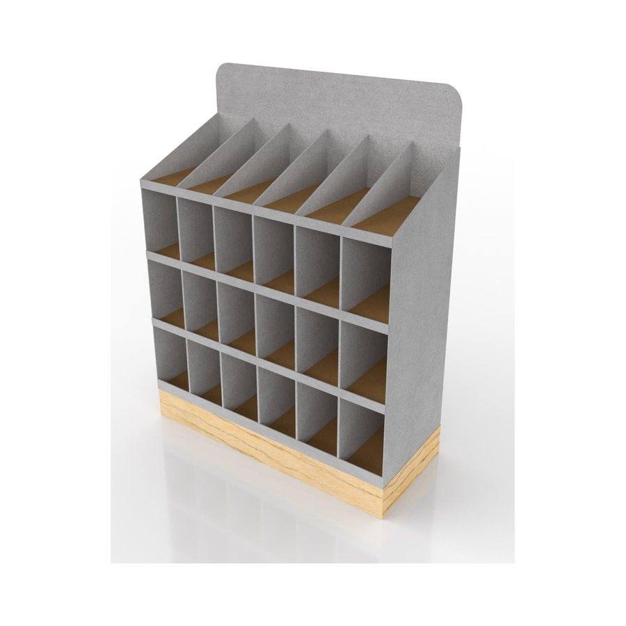 Half pallet display structure, blank render