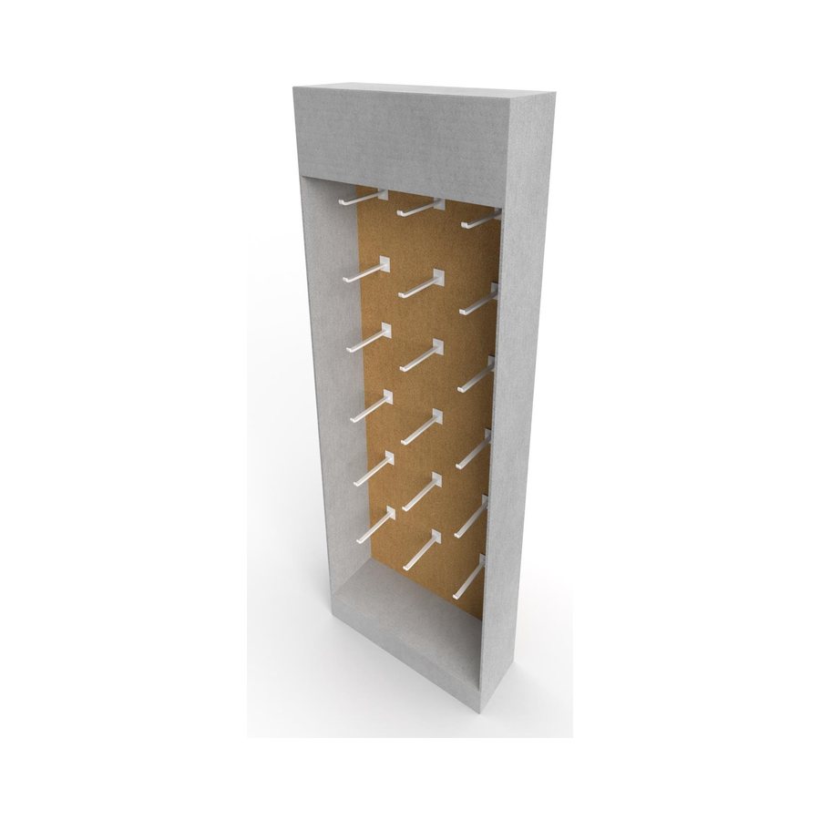 Sidekick with pegs display structure, blank render